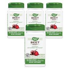 Nature's Way 然萃維 甜菜根500mg素食膠囊, 100顆, 4罐