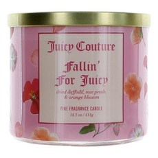Juicy Couture 145온스 소이왁스 블렌드 3심지 캔들, Fallin' For Juicy