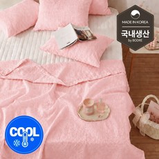 보드래 블라썸 리플샤카 여름 홑이불, 핑크