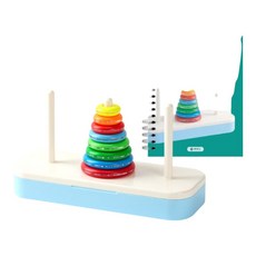 아기 창의력 수학 퍼즐 탑 쌓기 장난감 아동교구 유아놀이교구 학습 아기링