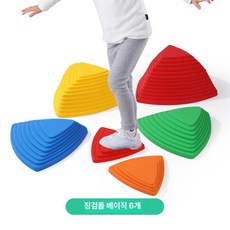 MONI 밸런스스톤 운동 감각 유아체육 밸런스 균형, 1개, 베이직 6개