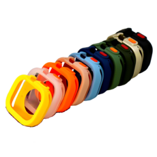 리브이즈 애플워치 호환 실리콘 범퍼 케이스 풀커버 전시리즈 울트라, 9 네이비 49mm(워치 울트라)