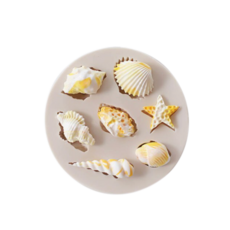 [드그라쎄] 조개 소라 데코 실리콘 몰드 7구, one color