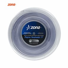 존스 테니스스트링 폴리모 헥스플루전17 (육각) 1.23mm, 그레이, 1개