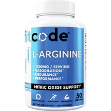 Fitcode L-精氨酸膠囊, 1個, 100錠
