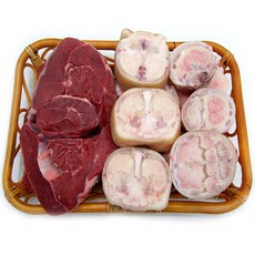 해피아 한우 선물세트 우족세트 3kg(우족2kg+사태1kg) 소고기 안동한우, 1세트