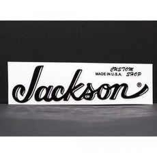 잭슨 스타일 블랙 헤드스톡 로고 데칼 2개입 UV 전사 스티커 10.5cm 일렉트릭 기타 튜닝 2392974