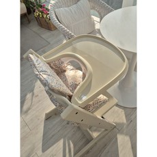 젬베베 트립트랩 트레이 스토케 트립트랩 베이비세트 호환 플라스틱 트레이 KC 어린이제품 가구인증, 바닐라 화이트