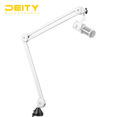 DEITY VO-7U 팟캐스트 스트리머 USB 마이크 붐암 마이크 스탠드 포함, WHITE, 1개