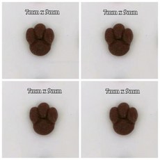 울 펠트 인형 고양이 발바닥 패드 강아지 동물 발톱 클레이 수제 만들기, 22. small paw pads, 1개