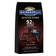 기라델리 인텐스 다크 92% 카카오 초콜렛 117.1g x 6팩 초콜릿 Ghiradelli Intense Dark Chocolate, 6개