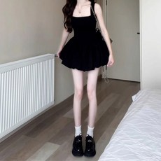 카밀라쇼룸 스퀘어넥 풍성한 스커트 사랑스러운 A라인 미니 원피스