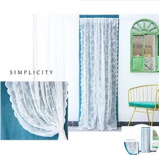 로맨틱 레이스커튼 인테리어 묶음고리 2개 1+1 가리개커텐 가림막천 가림막커튼 가리개커튼 가리개 커텐 가리개가림막 가림막 커튼 add*330aa, 80x100cm