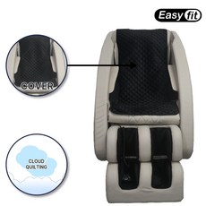 이지핏 안마의자커버 바디프랜드 코지마 제스파 브람스 호환 안마 의자 리폼 천갈이 시트 교체, 블랙