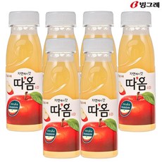빙그레 빙그레 따옴 사과 주스 235ml(6입) 냉장주스, 6개, 235ml