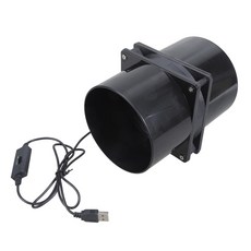 연기 먼지 제거를 위한 120mm 덕트 팬 3 속도 제어 USB 전원 환기 장치, 1개