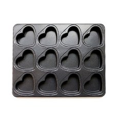 와인앤쿡 쿠킹의정석 12구 하트 머핀팬 1개, 없음