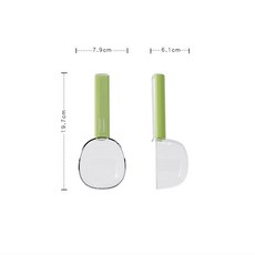 舀米勺挖麵勺麵粉剷子廚房五穀雜糧勺子級量勺米麵舀家用, 升級款:自帶封口夾【1個裝】綠色, 1個