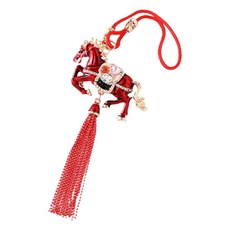 빨리 차 훈장을 위한 다기능 동양 말 매력 열쇠 고리를 설치하십시오