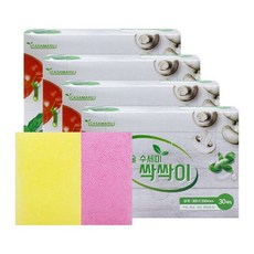 까사마루 요술 수세미 싹싹이 35매X4개/주방/ /일회용수세미 주방수세미 설거지수세미109531, 까사마루 요술 수세미 싹싹이 35매X4개/주방/ /일회