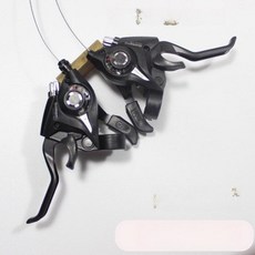 두발자전거손잡이 자전거 변속기 기어 그립 시프트 레버 사이클 속도 제어 핸들 바 시프터 브레이크 라이딩, 1개, 51 24단 1쌍