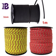 베알 보조자일 5mm 1m 코드 슬링 로프 암벽등반 등산 캠핑, 레드