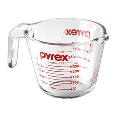 파이렉스 손잡이형 계량컵, 투명, 250ml, 1개
