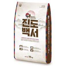 진도백서 강아지사료(성견용), 1개, 10kg, 곡물