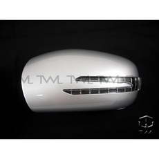 台灣之光 全新 W203 01 02 03 04 05 06 07年 箭矢 後視鏡 烤漆銀 LED 方向燈蓋組 後視鏡蓋, 1個