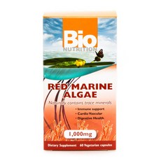 Bio NUTRITION 紅海藻 1000 毫克素食膠囊, 60顆, 1盒
