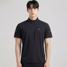 K2 에어무브 남성 냉감 기능성 반팔 집업 티셔츠 등산복