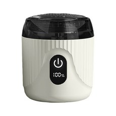 LCD 전원 표시등이 있는 무선 보푸라기 제거기 니트웨어 섬세한 의류 수리와 호환되는 대용량 헤어 캐처 박스, 하얀색, 1개
