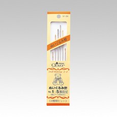 57-291 Clover 手藝用長針 6本入 長針 泰迪熊長針 娃娃專用針 可樂牌 原廠貨 57291, 1個