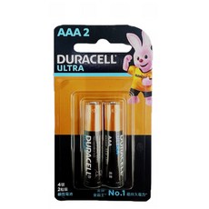 DURACELL 金頂超能量ULTRA鹼性電池 4號 2入, 1個