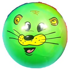 珠光卡通球 安全球 (印圖)直徑約20cm 兒童玩具球 橡膠球 充氣球, 多色, 1套