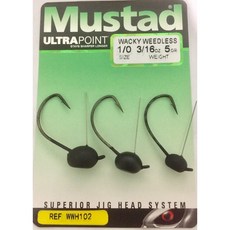 Mustad自立WACKY鉛頭鉤帶擋草 1.7g/3.5g/5g 網路最低價, 1個, 5g