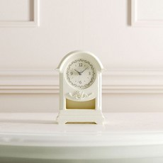 무케렌시아 무케 바나나공방_글로리2 화이트 엔틱 무소음 탁상시계 164308, 무케렌시아 그레이