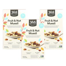 365 홀푸드마켓 무가당 프룻 & 넛 뮤즐리 482g, 3개