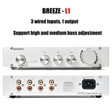 호환 BREEZE 2025 L1/L1B 순수 A 클래스 2.0/2.1 채널 톤 프리 앰프 hifi 발열 증폭기 블루투스 5.0, 04 L1-Silvery