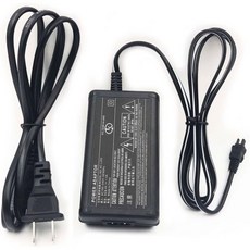 카메라 어댑터 충전기 고속 소니 DCR-DVD92 DCR-DVD103 DCR-DVD203 DCR-DVD403 DCR-DVD803 DVD 핸디캠 캠코더와 호환되는 AC 전원, Black A9, 1개
