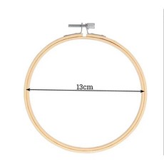 터프팅공예 우드 양면사용 핸드위빙 8/10/13/15/18/30/36cm 대나무 자수 프레임 세트 DIY 크로스 스티치 루프 Needlecraft Art 용 손 바느질 도구, 13cm