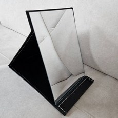 메이크업 가죽 접이식 탁상 거울 화장 스탠드 화장대 미용실, 단품, 상세페이지 참조