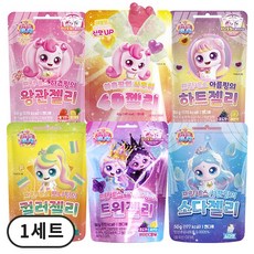 캐치티니핑 시즌6 젤리 6종세트 (왕관+하트+컬러+소다+4D젤리+트윈젤리), 292g, 1세트, 6종혼합