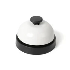 다기능 호출 벨 – 레스토랑 바 손님을 위한 카운터 울리는 식사 발표 주의 및 어린이 장난감, 01 Black and White