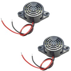 [ 1042283 ] 12V 3-24V 액티브 압전 버저 아두이노 ESP32 ESP8266 라즈베리 파이용 2개, 2