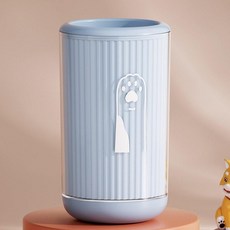 반려동물 강아지 고양이 자동 발 세정기 클리너, 1개, 캐릭터 스타일 [대형 블루], 기본 모델명/품번