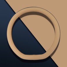 그랑 콜레오스 핸들커버 D컷 가죽 용품, 블랙브라운