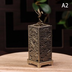 CC11 합금 향로 향 홀더 사각 실린더 수직 버너 실내 장식, A2