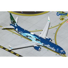비행기모형 제미니젯 Alaska Airlines B737 MAX 9 N932AK West Coast Wonders (orcas) [1/400스케일], 1개