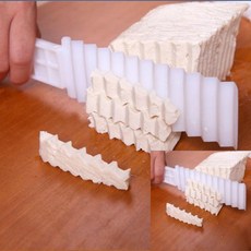 두부 묵 푸딩 슬라이서 커터 물결칼 모양칼, 두부묵커터기2P-단품, 1개, 단일상품1